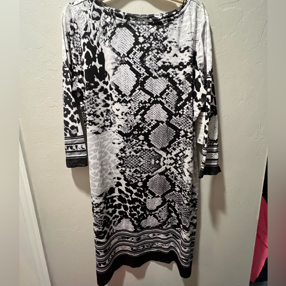 XL Sexy on in person-Tango Mango Dress NWT Black and white animal print